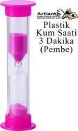 Renkli Kum Saati 1 Adet Mini Küçük Kum Saat 3 Dakika 8 cm Kum Zamanlayıcısı Dekoratif Masaüstü Plastik Çocuklar İçin