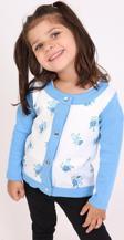 Toontoy Kız Bebek Hırka Çiçek Baskılı