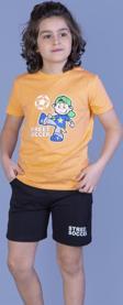 Toontoy Erkek Çocuk Baskılı Şortlu Takım