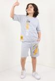 Toontoy Erkek Çocuk Baskılı Şortlu Takım