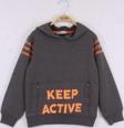 Toontoy Erkek Çocuk Keep Active Baskılı Sweatshirt