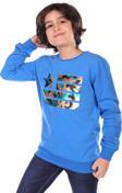 Toontoy Erkek Çocuk Kamuflaj Pullu Sweatshirt
