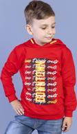 Toontoy Erkek Çocuk Kapüşonlu Baskılı Sweatshirt