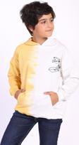 Toontoy Erkek Çocuk Kapüşonlu Baskılı İki Renkli Sweatshirt