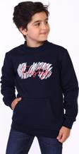 Toontoy Erkek Çocuk Kanguru Cepli Baskılı Sweatshirt