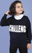 Toontoy Erkek Çocuk Baskılı Gömlek Yaka Sweatshirt