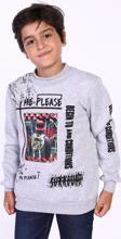 Toontoy Erkek Çocuk Balıkçı Yaka İçi Pamuklu Sweatshirt