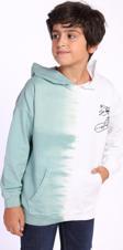 Toontoy Erkek Çocuk Kapüşonlu Baskılı İki Renkli Sweatshirt