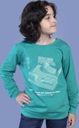 Toontoy Erkek Çocuk Kabartma Baskılı Sweatshirt