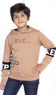 Toontoy Erkek Çocuk Kapşonlu Kolları Garnili Sweatshirt