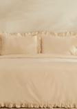 Karaca Home Pure Ruffle %100 Pamuk King Size Nevresim Takımı Açık Bej