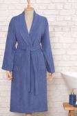 Karaca Home Daily Soft İndigo %100 Pamuk Kadın Bornoz S/M