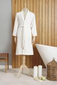 Karaca Home Dielle Off White Recycle Erkek Bornoz L/XL