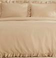 Karaca Home Pure Ruffle %100 Pamuk King Size Nevresim Takımı Ekru