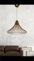 Dede Tekli Helice Sarkıt Avize Eskitme 34x48 cm