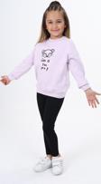 Toontoy Kız Çocuk Nakışlı Taytlı Takım