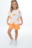 Toontoy Kız Çocuk Baskılı Şortlu Takım