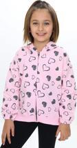 Toontoy Kız Çocuk Kapüşonlu Hırka
