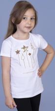 Toontoy Kız Çocuk Yıldız Nakışlı Tişört
