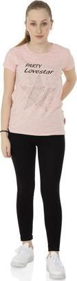 Toontoy Kız Çocuk T-Shirt Yıldız Taşlı