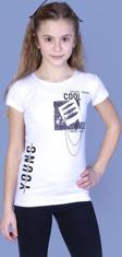 Toontoy Kız Çocuk T-Shirt Göğsü Lazer Kesim