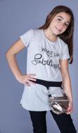 Toontoy  Kız Çocuk T-Shirt Önü Çantalı