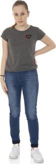 Toontoy  Kız Çocuk T-Shirt Kalp Nakışlı