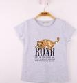 Toontoy Kız Çocuk Leopar Baskılı Pullu Tişört