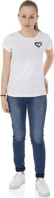 Toontoy  Kız Çocuk T-Shirt Kalp Nakışlı