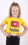 Toontoy Kız Çocuk YouTube Baskılı Tişört