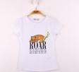 Toontoy Kız Çocuk Leopar Baskılı Pullu Tişört