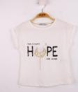 Toontoy Kız Çocuk Hope Baskılı Tişört