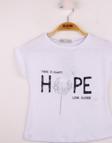 Toontoy Kız Çocuk Hope Baskılı Tişört