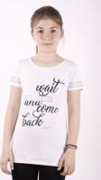 Toontoy Kız Çocuk Slogan Baskılı Tişört