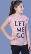 Toontoy Kız Çocuk Let Me Go Baskılı Tişört
