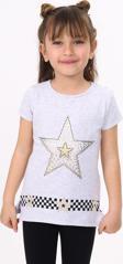 Toontoy  Kız Çocuk T-Shirt Yıldız Baskı