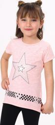 Toontoy  Kız Çocuk T-Shirt Yıldız Baskı