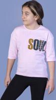 Toontoy Kız Çocuk Soul Baskılı Tişört