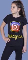 Toontoy Kız Çocuk Insagram Baskılı Tişört