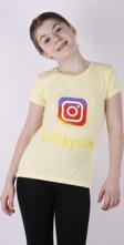 Toontoy Kız Çocuk Insagram Baskılı Tişört