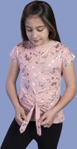 Toontoy Kız Çocuk Varak Baskılı Tişört