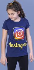Toontoy Kız Çocuk Insagram Baskılı Tişört