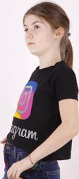 Toontoy Kız Çocuk Instagram Baskılı Tişört