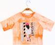 Toontoy Kız Çocuk Reglan Kol Batik Desenli Baskılı Tişört
