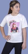 Toontoy Kız Çocuk Power Baskılı Tişört