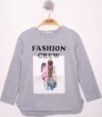 Toontoy Kız Çocuk Fashion Baskılı Tişört
