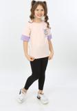 Toontoy Kız Çocuk Fearless Smile Baskılı Tişört