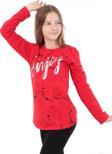 Toontoy Kız Çocuk Varaklı Enjoy Baskılı T-Shirt