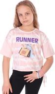Toontoy Kız Çocuk Runner Baskılı Batikli Tişört