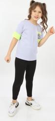 Toontoy Kız Çocuk Fearless Smile Baskılı Tişört